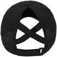 thumbnail image 2 of Womens Ponytail Baseball Cap Sun Protection Messy High Bun Baseball Hat Fashion Adjustable Caps, 2 of 2