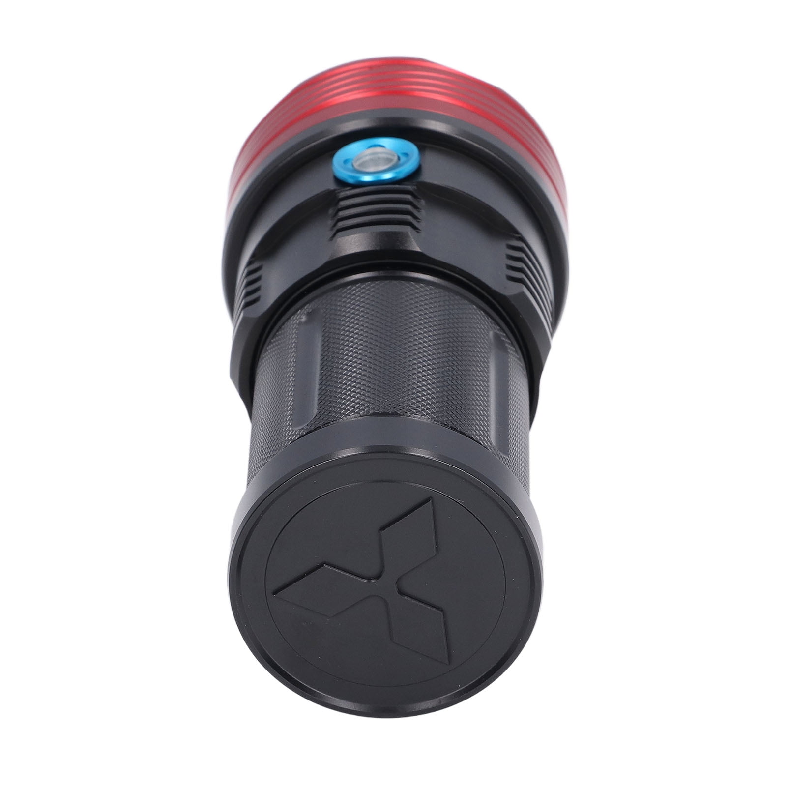 Rechargeable Dive Light, Super Bright Scuba Diving Flashlight With 9 T6 Lamp Beads And Anodized Black Treatment, Waterproof Dive Torch For Outdoor Activities, Travel, And
