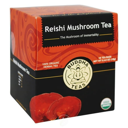 Buddha Teas Organic Reishi Mushroom Tea 18 Bag, Pack of (Best Way To Make Mushroom Tea)