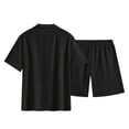 thumbnail image 5 of Byworldtasic Men's 2-Piece Activewear Set Zip-Up Polo and Drawstring Pants with Slant Pockets Set, 5 of 6