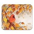 thumbnail image 2 of WIRESTER 8.66x7.08 in Rectangle Mouse Pad with Non-Slip Rubber Base for Computers, Laptop, Office & Home - Red Cardinal Bird In Autumn, 2 of 5