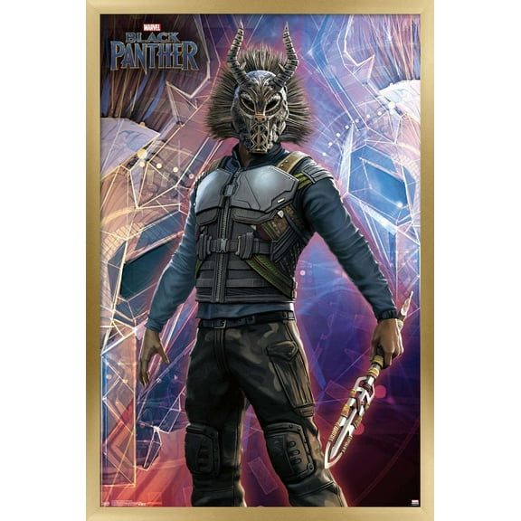Marvel Cinematic Universe - Black Panther - Killmonger Wall Poster, 22.375" x 34", Framed