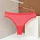 thumbnail image 4 of Gibobby Ropa interior bikini elástica para mujer Tanga cómoda sin costuras para yoga y fitness para mujer(Rojo，Talla única), 4 of 5
