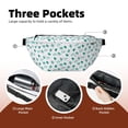 thumbnail image 4 of Naloa Sea Turtle Print Running Belts for Men Women,Running Fanny Pack with 2-Zipper Pockets,Waterproof Waist Pack for Travel Hiking Running Outdoor Sports, 4 of 8