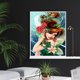 thumbnail image 2 of Cuadros Decorativos DIY 5D mosaico mujer con flor pintura Kit completo taladro redondo Rhinestone imagen Ehuebsd Nuevos Originales, 2 of 8