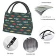 thumbnail image 4 of Fotbe River Freshwater Fish Bolsa Térmica Portátil con Estampado, Bolsa de Entrega de Alimentos Aislada, Bolsa Reutilizable de Gran Capacidad para Comidas y Supermercado, 4 of 6