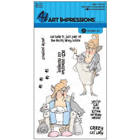 Art Impressions People Clear Rubber Stamps 4"X6"-Act My Age | Walmart