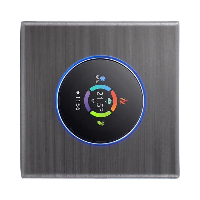 Thermostat Intelligent WiFi pour Maison Contrôleur de Température Hebdomadaire Programmable Contrôle par Bouton/ Application Mobile/ Contrôle Vocal Compatible avec Alexa/ Maison, pour Chauffage de l'Eau 5A