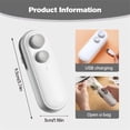 thumbnail image 3 of HLONK Kitchen Gadgets Sealing Equipment Pocket Sealer For Snacks  Rechargeable Pocket Closer  2 In 1 Sealing And Cutting  Keeps Food Fresh  Pocket Closer White, 3 of 7