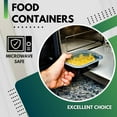 thumbnail image 5 of Green Direct Food Storage Containers with Lids Microwavable Meal Prep Containers / Portion Control Food Containers Pack of 20 (16 oz), 5 of 6