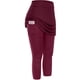 thumbnail image 2 of Leggings de yoga con falda para mujer: pantalones deportivos elásticos con bolsillos, tejido de poliéster, adecuados para tenis/yoga y uso diario., 2 of 4