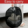 thumbnail image 6 of BTideas Collapsible Mesh Pop up Hamper,2Pcs Foldable Laundry Basket with Handle,Travel Laundry Basket, 6 of 7