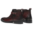thumbnail image 4 of Santimon Men Single Monks Leather Boots Brogue Dress Boots Chelsea Boots Leisure Ankle Boots Brown 6 US, 4 of 8