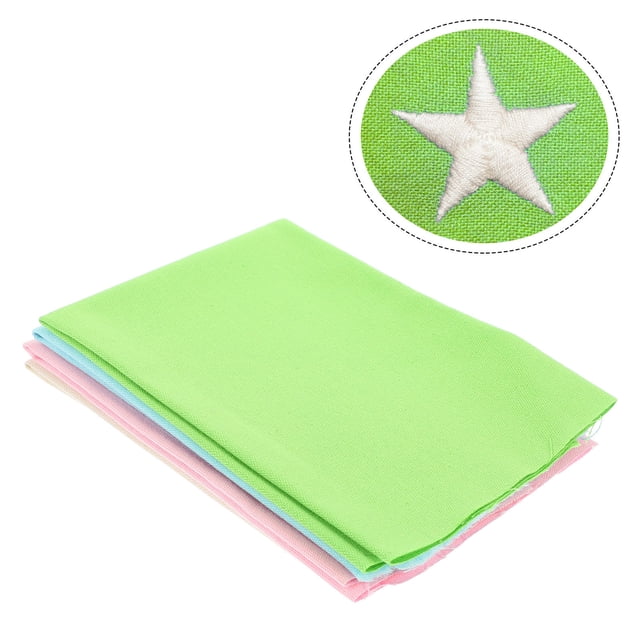 KONTONTY 4pcs Cross Stitch Fabric Cotton Linen Cloth For Diy Crafts Embroidery And Needlework And Soft For Creative