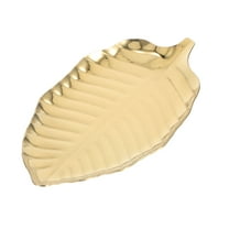 Masteelf Stainless Steel Spoon Rest for Kitchen Counter 1 Set Leaf Shaped Coffee Spoon Holder Dessert Jewelry Storage Rack Utensil Rest