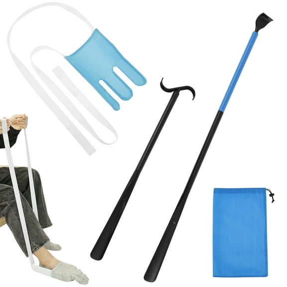 Sock Aid Device for Senior Socking Helper Assistant Tool Adjustable Shoe Horn for Seniors Disabled Men Women Easy Dressing