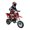 Red, variant on Aqmeifen Kids Mini 49cc Gas Dirt Bike 2-Stroke Ride-on Pocket Motorcycle up to 25mph (Blue)