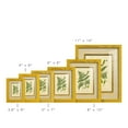 thumbnail image 3 of Fern with Crackle Mat (H) IV - Framed Print w/glass - Sunflower Yellow, 3 of 6