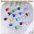 thumbnail image 4 of 20-Pack Prismas en Forma de Corazón de Cristal, 14mm/0.55 Pulgadas, Prismas Colgantes para Candelabros para Hogar/Ventanas/Jardín/DIY [Azul], 4 of 7