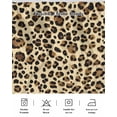 thumbnail image 5 of Leopard Wrap Around Bed Skirts for Queen Bed 18" Drop, Bed Skirt with Adjustable Elastic Belt Dust Ruffle Bed Valance for Bedroom Hotel Luxury Brown Animals Art Modern Farmhouse Bed Frame Cover, 5 of 7