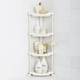 thumbnail image 1 of Tenby Living Corner Shower Caddy - 4 Shelf Shower Organizer Caddie with Movab., 1 of 10