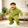 thumbnail image 6 of ZHANGDER Silly Big Mouth Monster Onesie, Cozy Plush Homewear with Shoes, 2 Years-2XL, 6 of 6