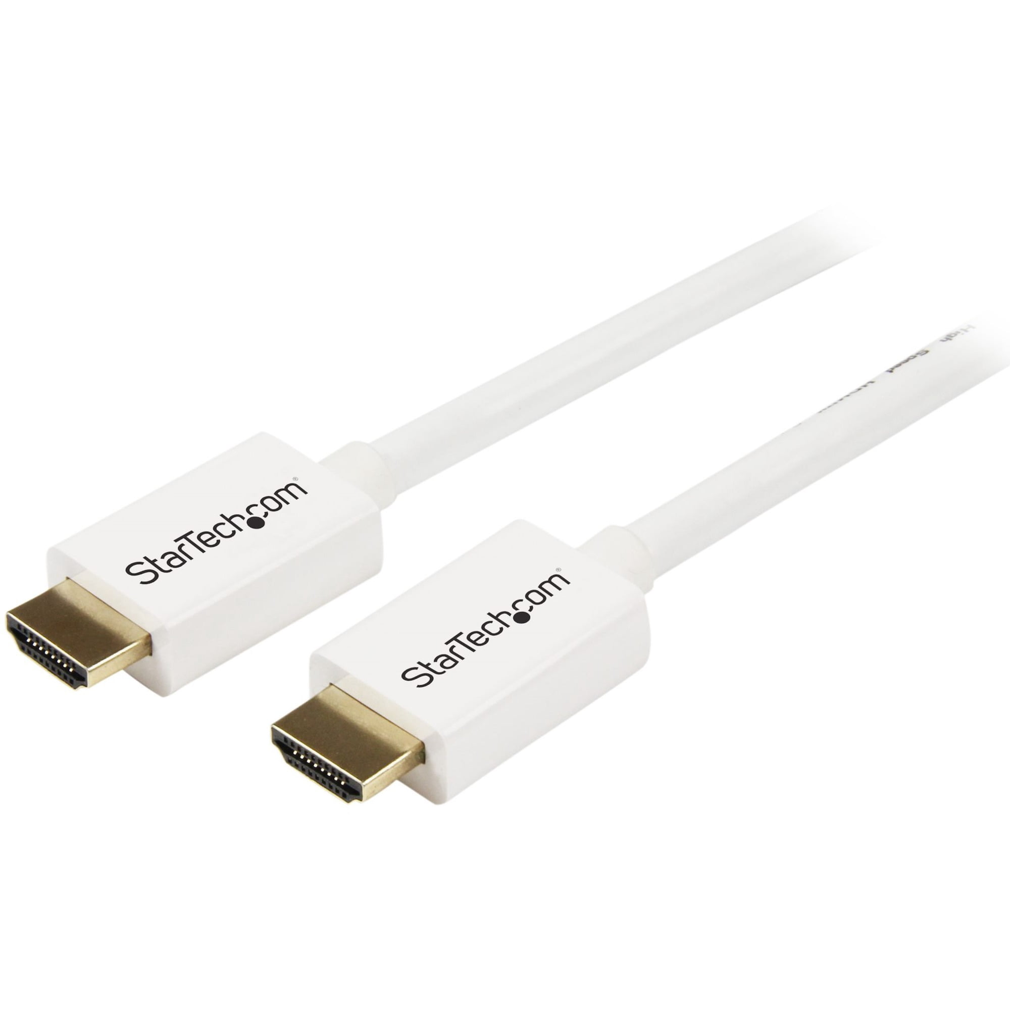 Startech.com 7m 23 Ft White Cl3 In-wall High Speed Hdmi Cable - Ultra Hd 4k X 2k Hdmi Cable - Hdmi To Hdmi M/m - Audio/video, Gold-plated (hd3mm7mw) - Hdmi Cable - Hdmi Male To Hdmi Male - 23 Ft -