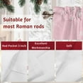 thumbnail image 7 of Valances for Windows Snowman Pink Snowflakes Christmas Rod Pocket Short Curtain for bathroom living room bedroom Winter White Snowflakes 1 Panel 54x18in, 7 of 7