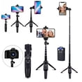 thumbnail image 6 of PVUEL All-In-1 Extendable 40" Wireless Remote Selfie Stick Tripod Phone Holder Mount, Black, 6 of 10