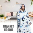 thumbnail image 2 of Lieonvis Blanket Hoodie Women & Men,Premium Sherpa Fleece Oversized Hoodie Blanket with Giant Pocket,Super Cozy and Big Wearable Blanket Hoodie Sweatshirt Gift, 2 of 9