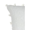 thumbnail image 4 of Grey Tassels So Soft Linen Pillow 20x20 Down Alternative Insert, 4 of 6