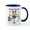 White/Navy Inside, variant on CafePress - Flute Player Mug - 11 oz Ceramic Mug - Novelty Coffee Tea Cup