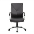 thumbnail image 3 of Scranton & Co Modern LeatherPlus Executive Office Chair in Black, 3 of 3