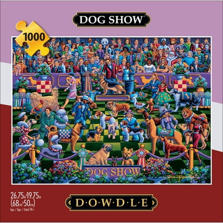 Buffalo Games 1000-Piece Dowdle Dog Show Interlocking Jigsaw Puzzle