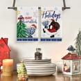 thumbnail image 2 of &nbsp;SOME THING Santa Claus Candle Hanukkah Kitchen Towels Dish Towels, 18x26 Inch Farmhouse Xmas Trees Decoration Hand Towels Set of 2, 2 of 6