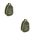 thumbnail image 4 of Toystoory Vajilla de camping Tazón de almacenamiento Bolsa Cremallera Organizador de gran capacidad Estuche de transporte Viaje Barbacoa Verde oscuro 2Conjunto, 4 of 6