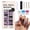 D, variant on 16PCS Cute Halloween Semi Cured Gel Nail Strips, Glow in the Dark Nail, Need UV Light, Halloween Nails Stickers with Ghost Pumpkin Spider Web, Horror Ghost Full Wraps Nail Strips for Women