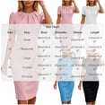 thumbnail image 3 of Women's Crew Neck Short Sleeve Bodycon Midi Dress, Solid Ruched Waist Slim Fit Party Wedding Guest Pencil Dress Black L(L), 3 of 5