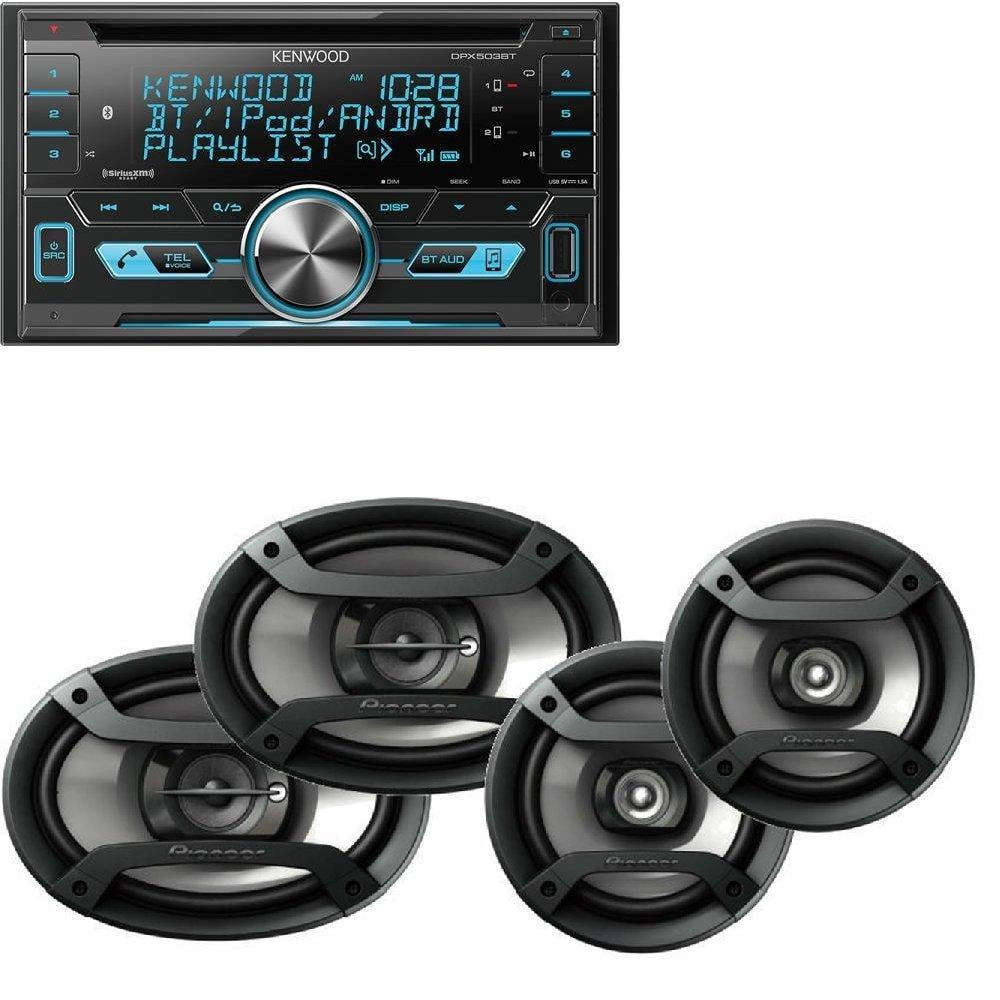 stereo pioneer kenwood din double bluetooth cd audio speakers 6x9 200w siriusxm ts walmart ohm quot pairs 165p 230w