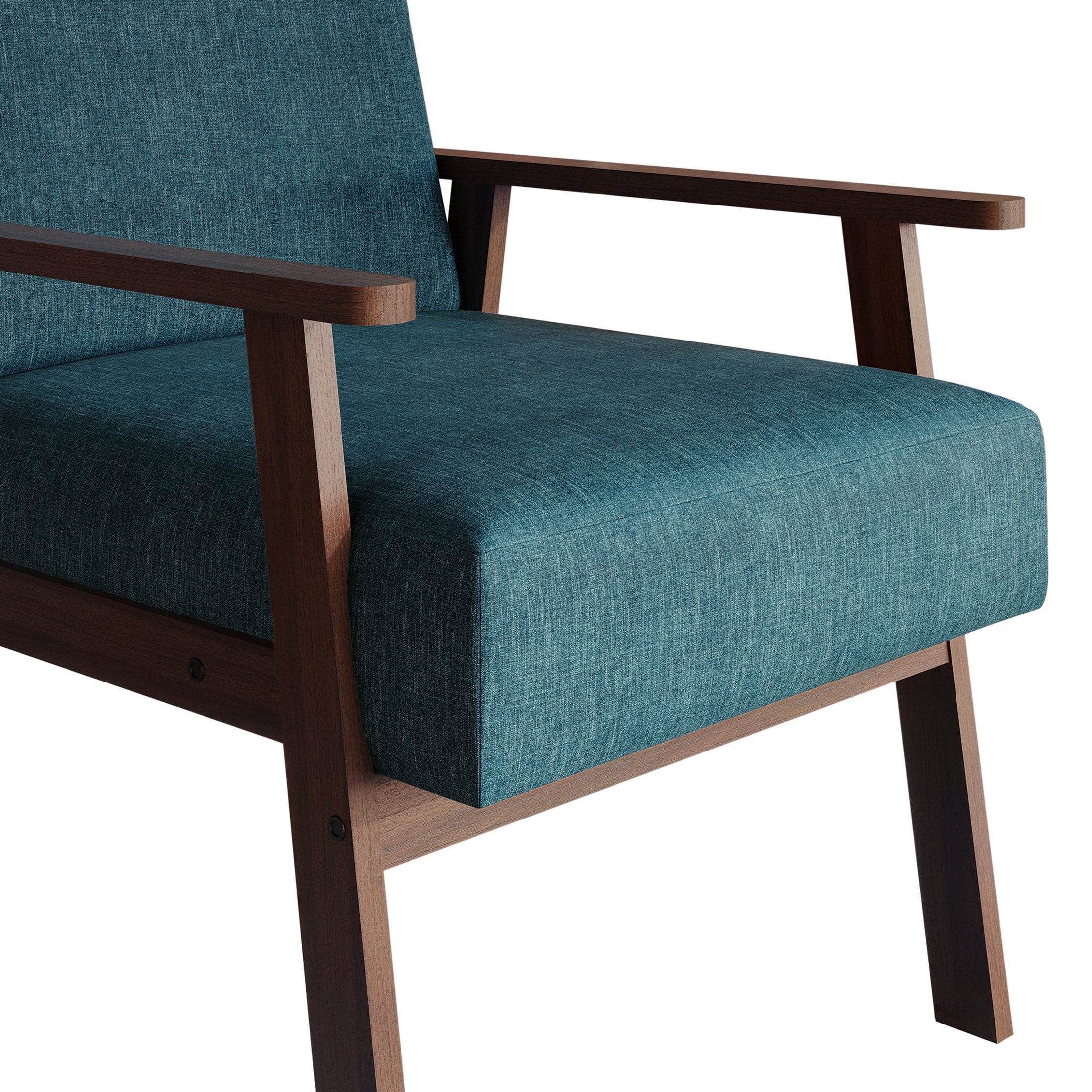 Castle Place Contemporary Accent Chair, Blue