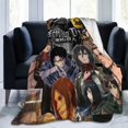 thumbnail image 3 of Attack On Titan Cartoon Printing Throw Blanket, All Seasons Flannel Fleece Blanket, Soft & Warm Plush Blankets for Couch Sofa Bed Camping Travel, 40"x30", 3 of 9