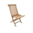 thumbnail image 2 of D-Art Collection Teak Solid Wood Crestwood Folding Chair in Natural (Set of 2), 2 of 3
