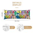 thumbnail image 2 of KLL Ultra Soft Microfiber Body Pillow Cover/Pillowcases 20"x54" with Hidden Zipper Closure-Cartoon Marine Animals, 2 of 5
