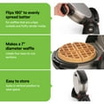 thumbnail image 6 of Presto FlipSide Belgian Waffle Maker, Ceramic Kitchen Appliance, 7", Black, 6 of 12