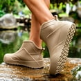 thumbnail image 6 of Women's Short Ankle Rain Boots Waterproof Non Slip PVC Rubber Slip On Garden Shoes, 6 of 6