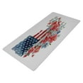 thumbnail image 2 of Leather Keyboard and Mouse Desk Mat Office Desk Accessories Protective Office Desk Decor Desk Pad Mat for Gaming, Work from Home, Office Watercolor Flag with Flowers 23.6" x 47.2", 2 of 9