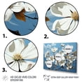thumbnail image 3 of Designart "Dogwood Delight White Blue wall decor II" Floral Floater Framed Wall Decor, 3 of 7