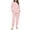 Pink#3, variant on Fengactive Women's Plaid Fuzzy Pajama Set - Raglan Long Sleeve Pullover Top & Jogger Pants Checkered Lounge Sleepwear with Pockets