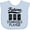 AE-Light Blue, variant on Inktastic Future Dominoes Player Game Boys or Girls Baby Bib