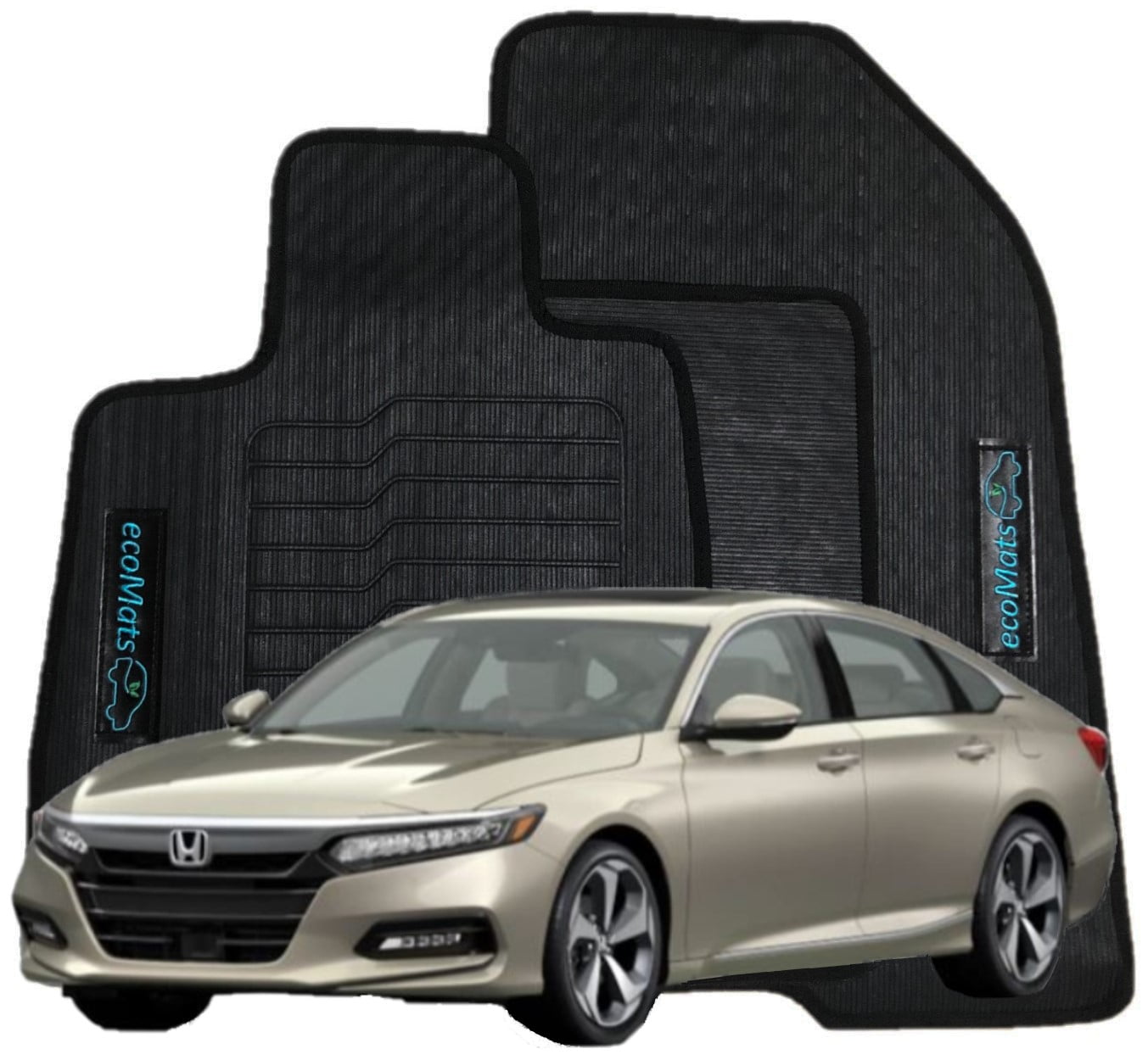 Heavy Duty Soft Rubber Floor Mats Custom Fit for Honda Accord